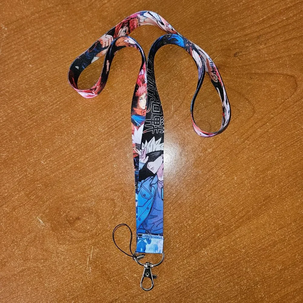 Jujutsu Kaisen Lanyard — Gojo's Cool Side Meets Itadori's Fighting Spirit